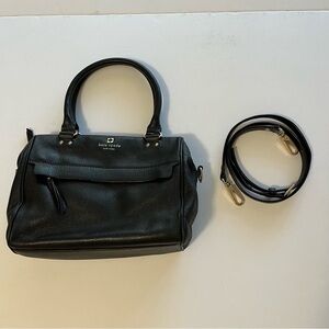 Kate Spade Haden Grant Park Black Pebble Leather Crossbody Handbag